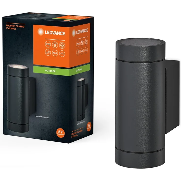 LEDVANCE Endura Classic GU10 IP65 Itys Wandleuchte Dunkelgrau