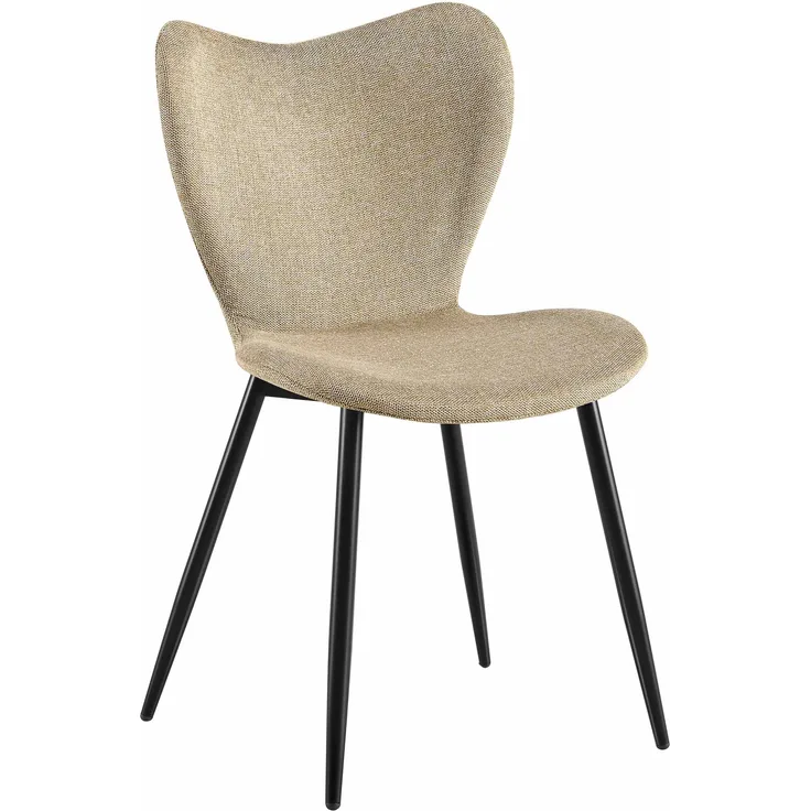 Esszimmerstuhl COLON - Stoff Taupe 50x58x80 cm | Essstühle Esszimmerstühle Küchenstühle Wohnzimmerstühle