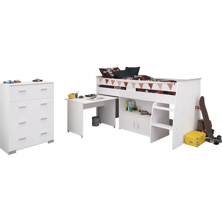 Kinderzimmer Set Parisot Reverse 2-tlg. Holzdekor Weiß