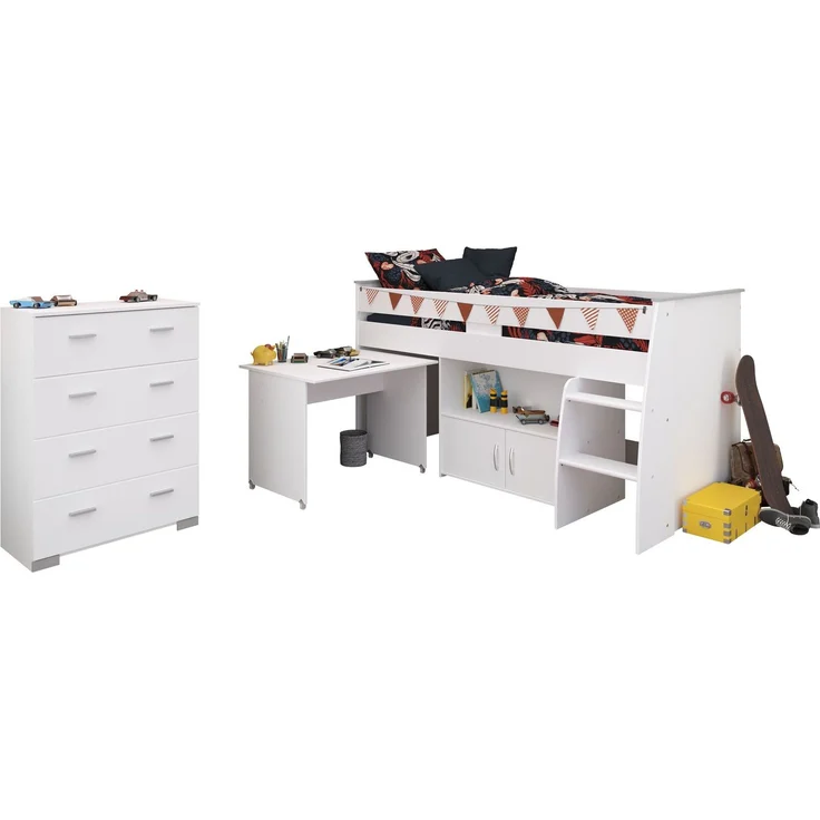 Kinderzimmer Set Parisot Reverse 2-tlg. Holzdekor Weiß – Bild 1