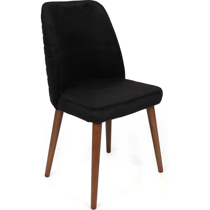 Skye Decor 'Tutku-351 V4' Stuhlset (4-teilig), Schwarz / Walnuss, 50 x 90 x 49 cm – Bild 2