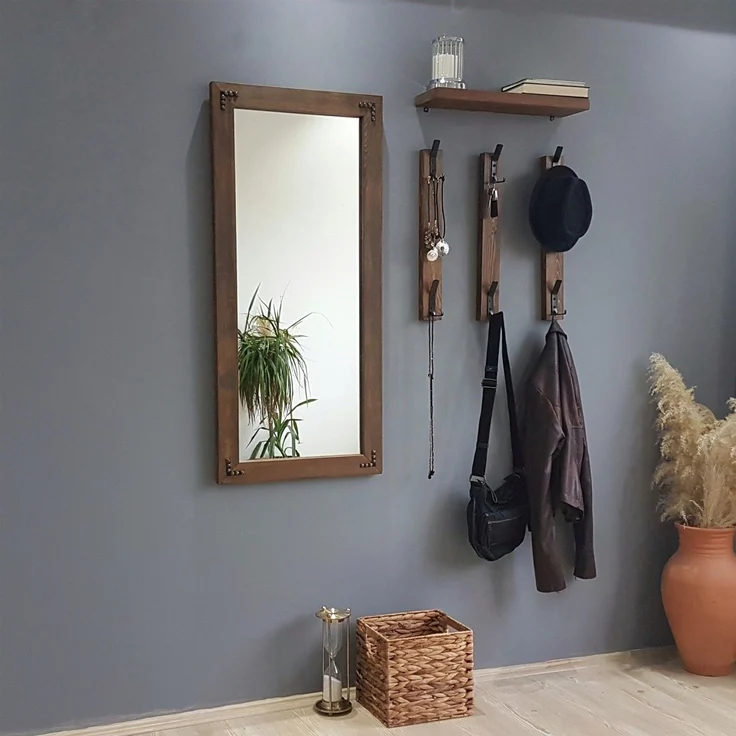 Skye Decor 'V109' Garderobe, Walnuss, 50 x 110 cm – Bild 3