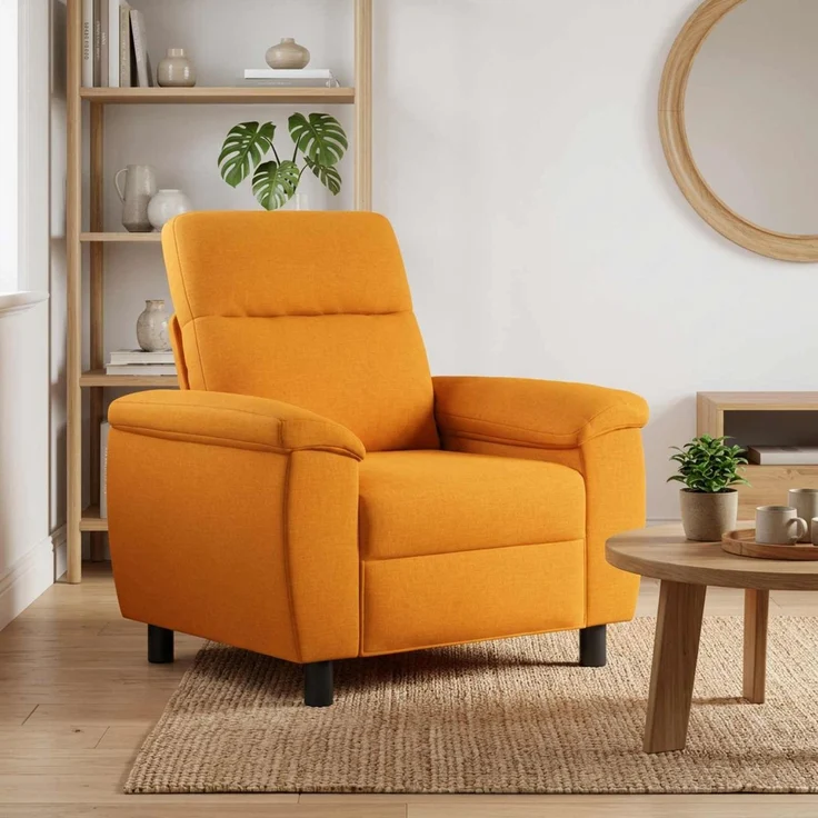 vidaXL Sofa Dunkelgelb 95 x 90 x 95 cm Stoff 42040904 – Bild 1