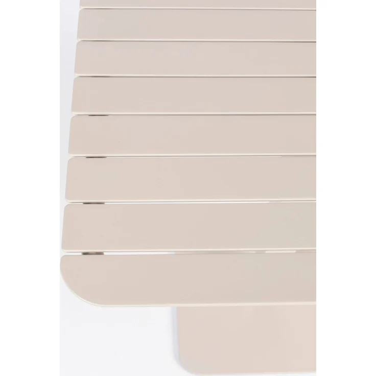 Zuiver Bistrotisch Vondel 71x71 cm Clay, Gartentisch aus Aluminium Weiß – Bild 2