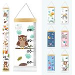 wonneklein Waldtiere MESSLATTE KIND I Größenmesser Kinder und Baby I Wand Dekoration Kinderzimmer I Wald Design I aufrollbar I mit extra Box