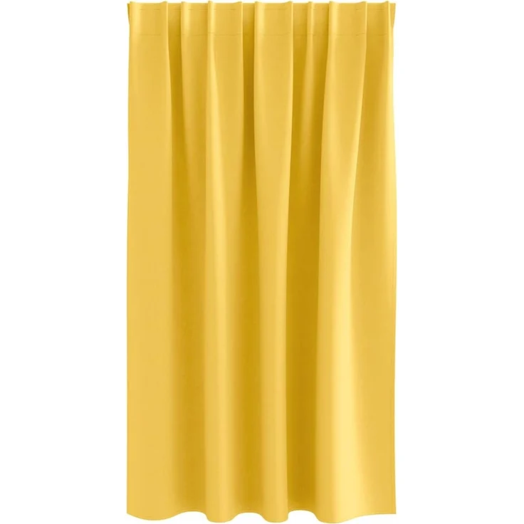 vidaXL Verdunkelungs-Vorhänge mit Ringen 2 stk. Senfgelb 140 x 140 cm 4107503 – Bild 4