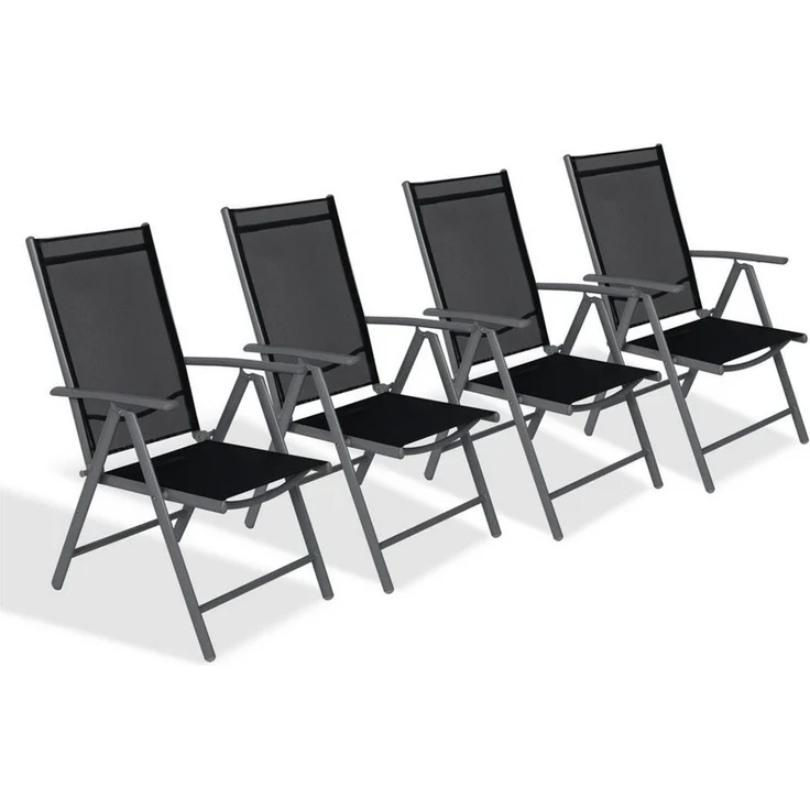 CCLIFE Klappstuhl Balkonstühle Alu Gartenstuhl Balkonstuhl Klappstuhl Camping – Bild 1