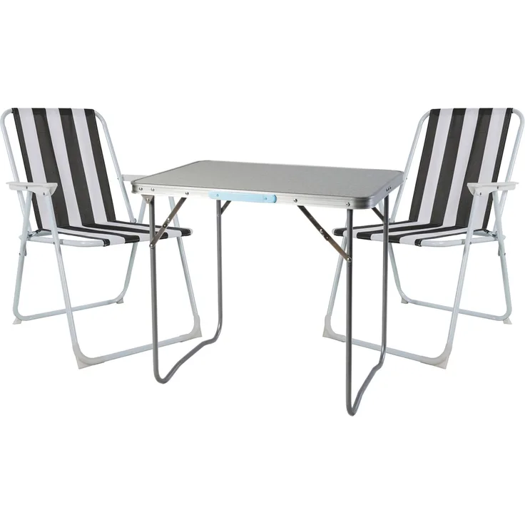 3tlg Campingmöbel Outdoormöbel Campingstuhl Campingtisch Aluminium