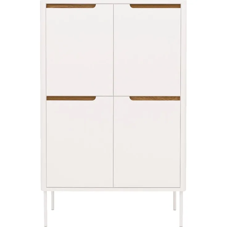 Highboard - Holm - Weiß/ Eiche