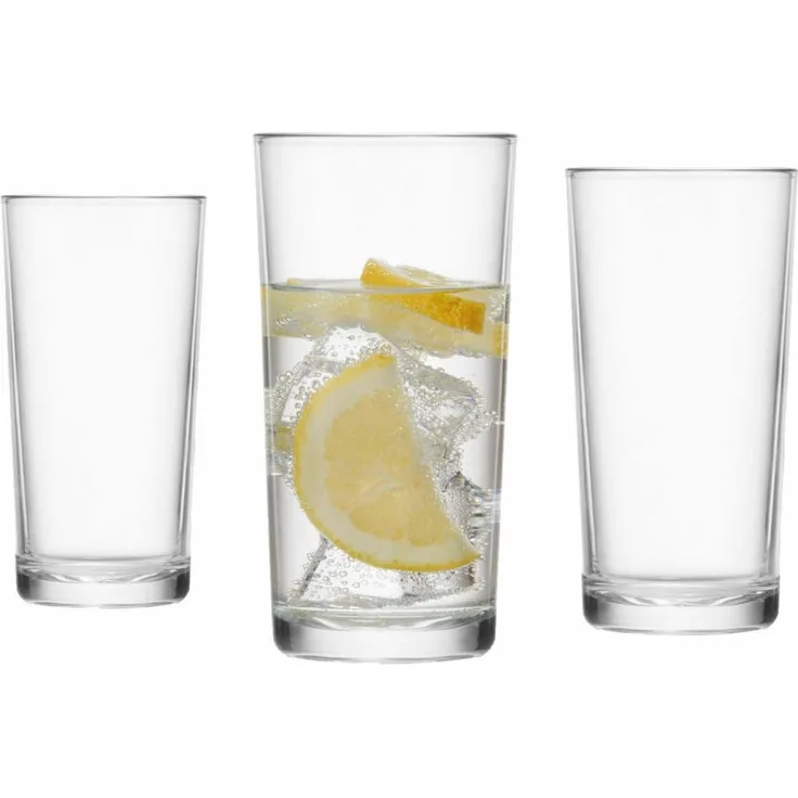montana: :gala Trinkglas, 3er Set, Longdrinkbecher, Wasserglas, Saftglas, Longdrink Glas, 260 ml, 030160
