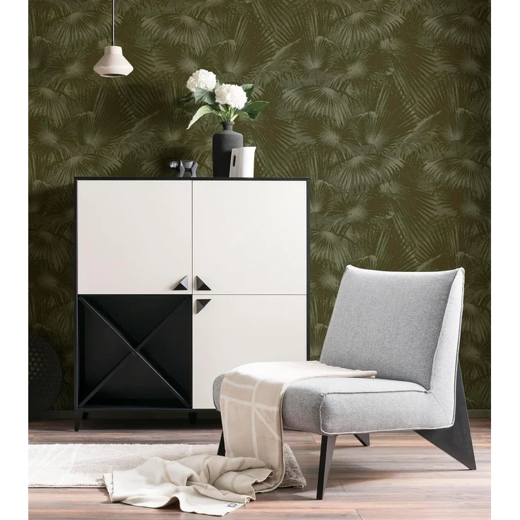 LOOKS BY WOLFGANG JOOP Highboard Classic, schwarz matt/cremebeige, 120 x 39 x 130 cm – Bild 4