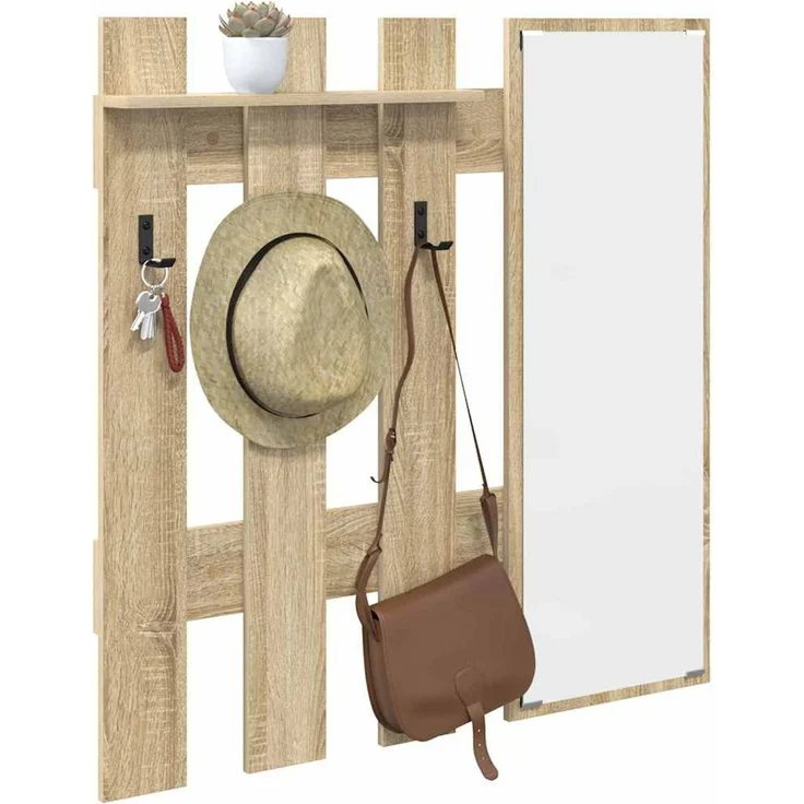 vidaXL Wandmontierter nachttisch Sonoma-Eiche 100 x 10 x 100 cm 874509 – Bild 2