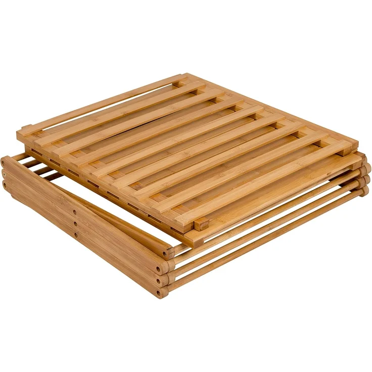 Bo-Camp Stoffschrank Camping Regal Fitzroy Faltschrank Faltregal Möbel Bambus Holz Faltbar – Bild 4