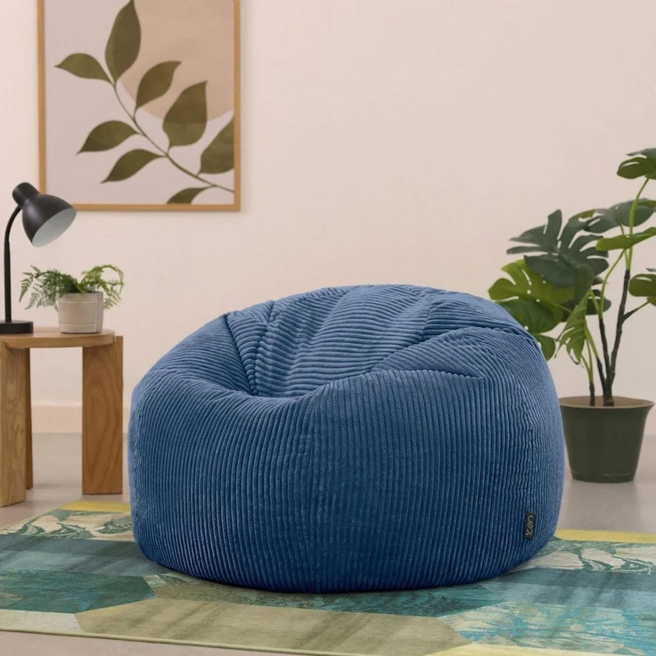 icon Sitzsack Sitzsack Erwachsene aus Cord flauschig „Kingston“, 85x50cm, Made in Germany, für Erwachsene & Kinder, mit Füllung – Bild 3