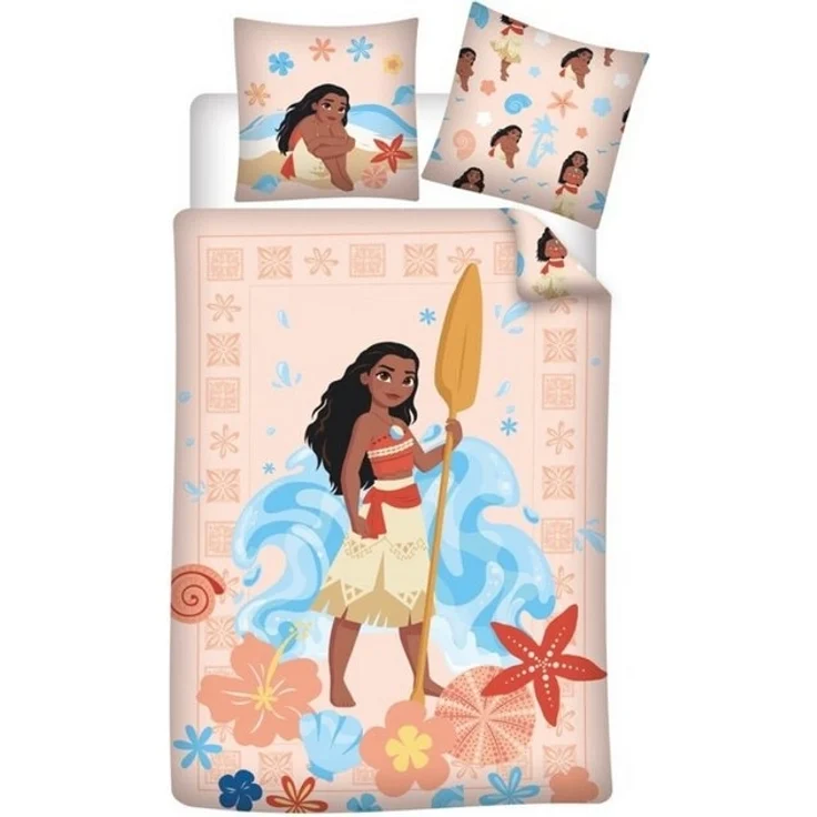 Disney Vaiana Bettwäsche 140x200 + Kissen 65x65 cm Kinder Bettset Polycotton – Bild 2