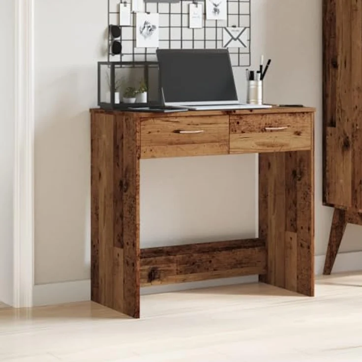 vidaXL Schreibtisch Altholz-Optik 80x40x75 cm Holzwerkstoff 855992 – Bild 3