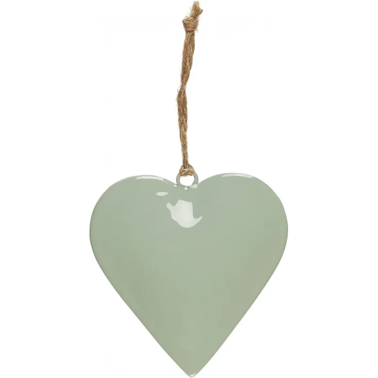 Weihnachtsdeko Weihnachtsschmuck Herz 10x10cm Grün Ib Laursen 2518-81