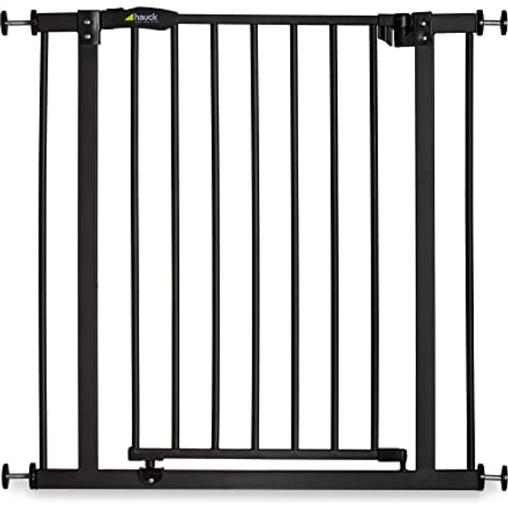 Hauck Close N Stop Treppengitter inklusive 21 cm Verlängerung/Türschutzgitter/96 – 101 cm/ohne Bohren Kinder/Hunde/kombinierbar mit Y-Spindel für Geländer/beidseitig schwenkbar/Metall/charcoal (grau) – Bild 4