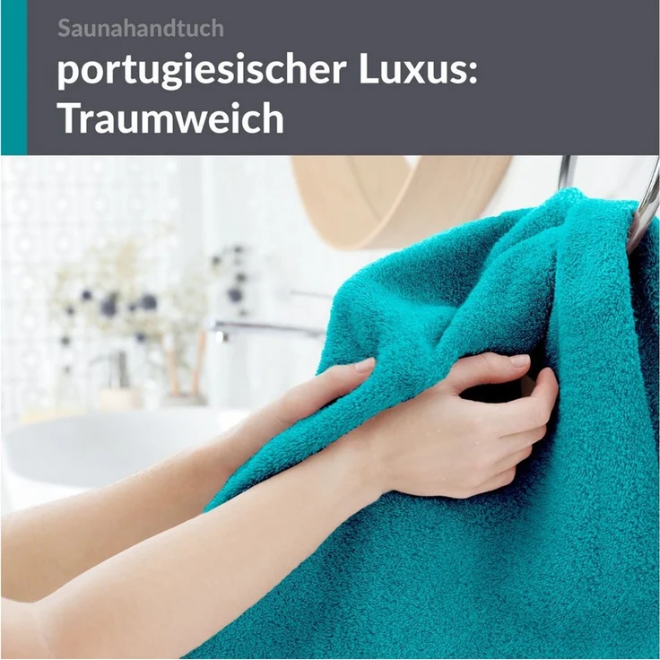 Lashuma Saunatuch XXL Handtuch London, Frottee (1-St), großes Badetuch Damen & Badehandtuch Herren 80x200 - Saunahandtuch – Bild 4