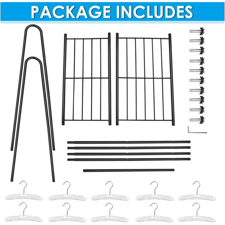 Youyijia Kleiderständer Clothes Rack 2 Shelves for Shoes and Boxes – Bild 3