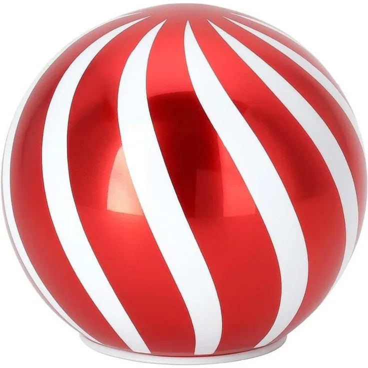 mucHome LED Kugelleuchte Deko Kugel LED Licht rot/weiß Weihnachtskugel 10cm, mit 8 LEDs