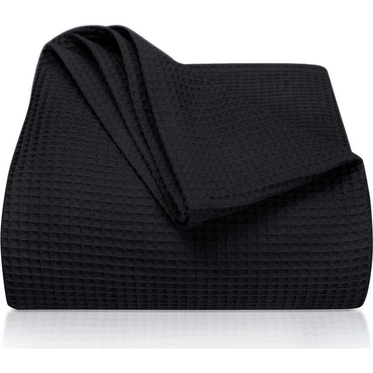 Laynenburg Tagesdecke Waffelpique aus 100% Baumwolle – Baumwolldecke, Kuscheldecke, Wohndecke als Sommerdecke, Bett-Überwurf, Couch-Überwurf, Sofa-Decke – Bild 5