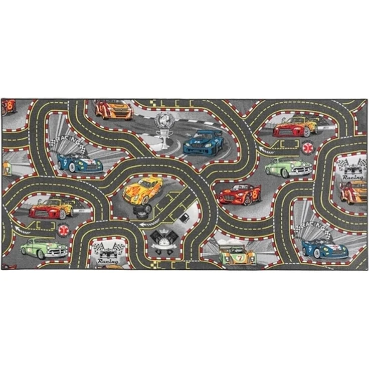 Spielteppich - Rennstrecke - 95 x 200 cm