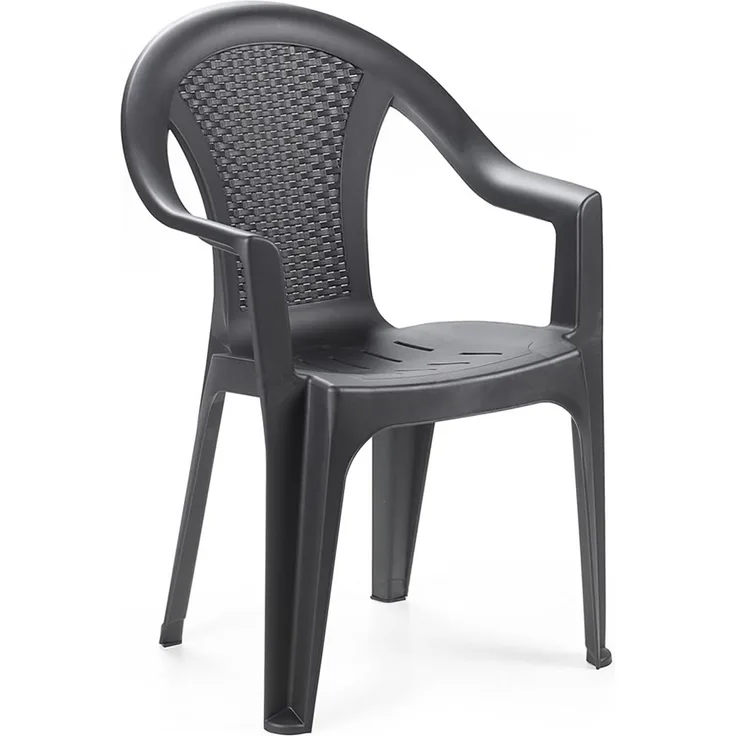 Gartenstuhl Bistrostuhl Stapelstuhl in Rattan-Optik