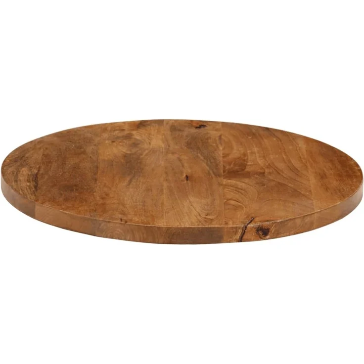 vidaXL Tischplatte Ø 50x2,5 cm Rund Massivholz Mango 370072 – Bild 3