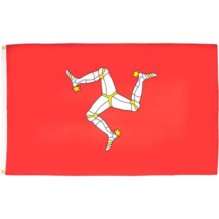 AZ FLAG - Flagge Isle Of Man - 150x90 cm - Englische Fahne 100% Polyester mit Messing-Ösen - 110g – Bild 1