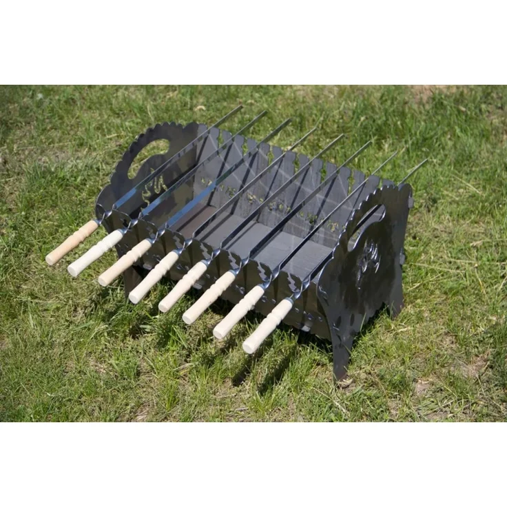 Grill Mangal Camping – Klappbarer Outdoorgrill 2mm Stahl – Bild 5