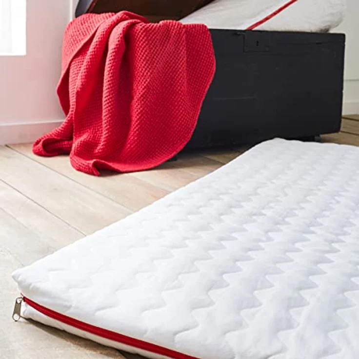 Babysom - Reisebettmatratze - Kindermatratze | Babymatratze gerollt - 60x120cm - Atmungsaktiv - Bezug abziehbar - Luftdurchlässiger Kaltschaum – Bild 6