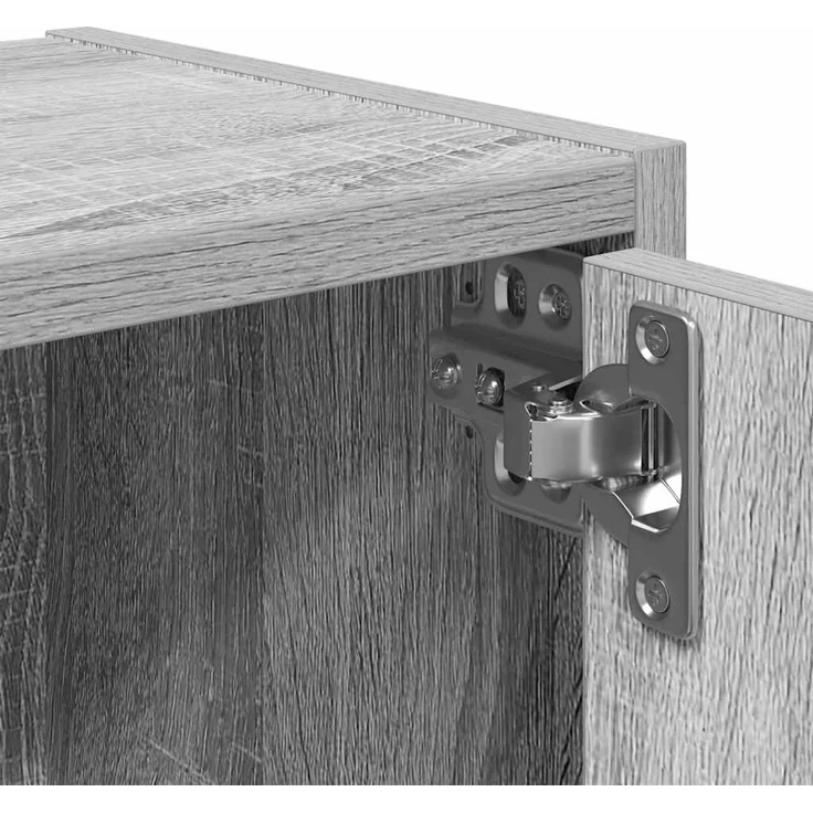 vidaXL Bücherregal Grau Sonoma 40x24x102 cm Holzwerkstoff 860378 – Bild 9