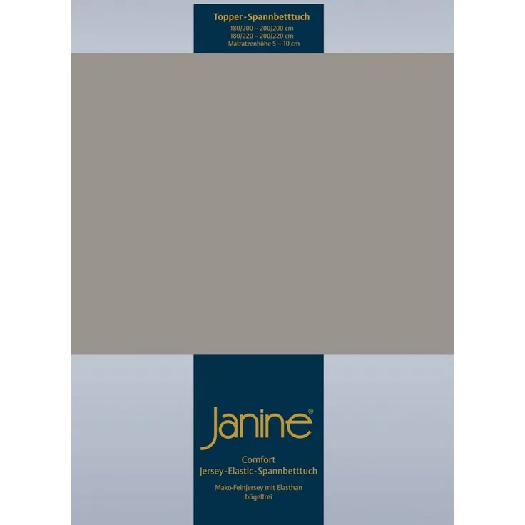 Janine Spannbettlaken TOPPER 5001, Jersey-Elasthan, Gummizug: rundum, (1 Stück), mit Rundumgummizug