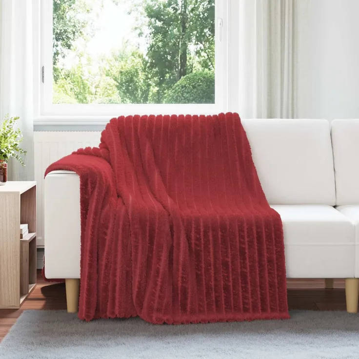 vidaXL Wohndecken 6 stk. Bordeauxrot 200 x 150 cm 4,75 kg Fleece 42016894