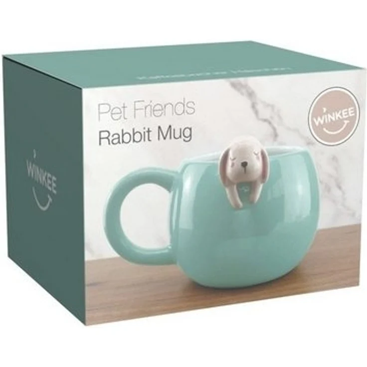 Winkee Becher Pet Friends Kaffeebecher Hase, Keramik – Bild 2
