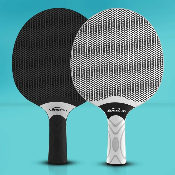 Senston Tischtennisschläger Set, 4 Schläger, 6 Bälle & Tasche – Bild 2