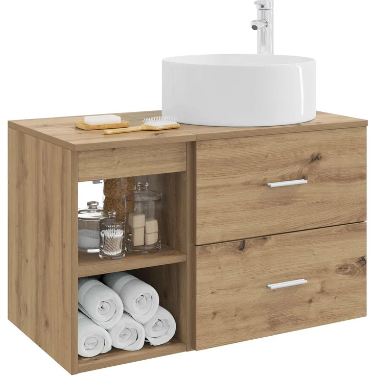 vidaXL Badezimmerschrank-Set 2 stk. Artisan-Eiche 79,5 x 44,5 x 80 cm 3403935 – Bild 3