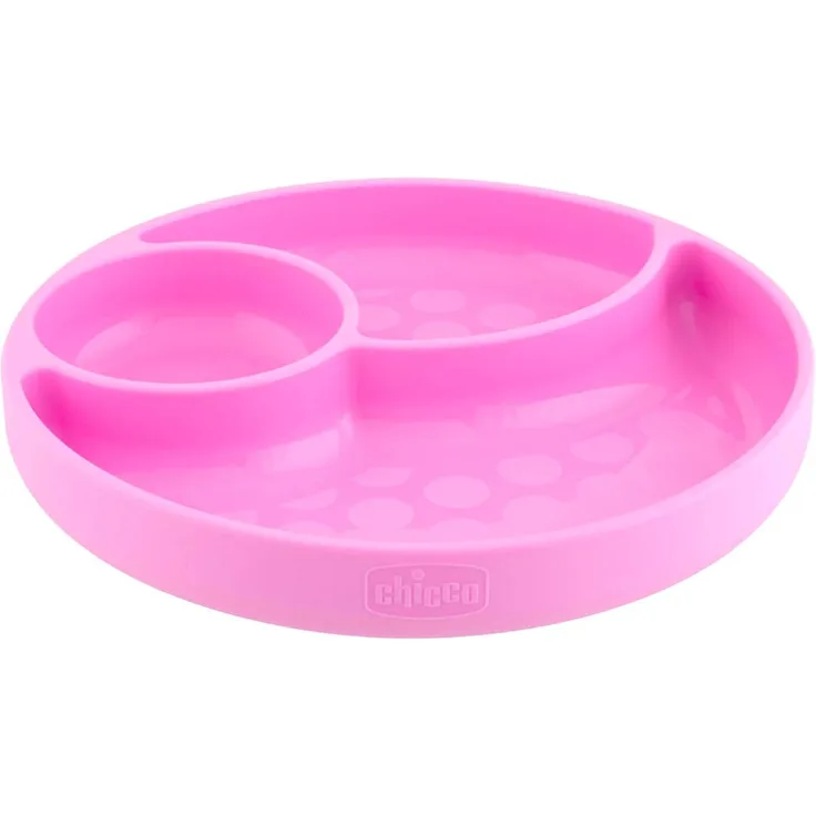 Chicco 00010216100000 Teller für Kleinkinder Pink Silikon Junge/Mädchen 1 Jahr(e)