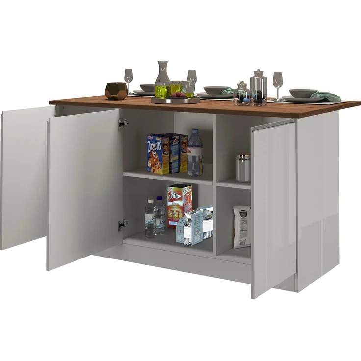 KOCHSTATION Kücheninsel KS-Sole, Kücheninsel, Breite 155 cm, 3 Türen – Bild 2