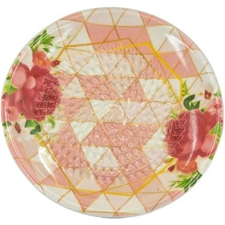Kaladia Multireibe Reibeteller in Rosa mit pinker Blume, Keramik, handbemalte Küchenreibe - Made in Spain – Bild 2