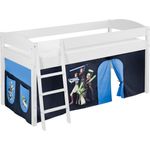 Lilokids 'Ida 4105' Spielbett 90x200 cm, Star Wars the Clone Wars, Kiefer massiv, mit Vorhang