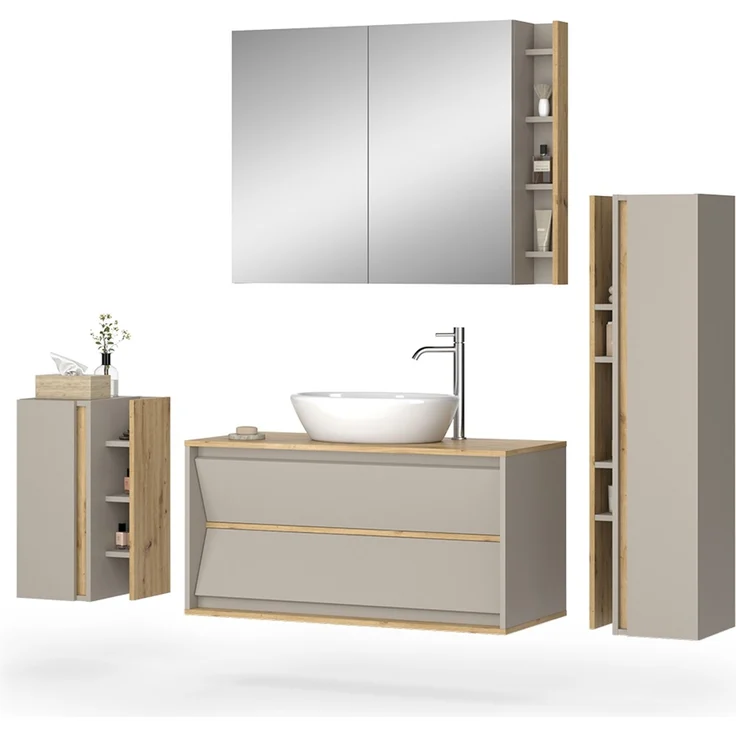 Badmöbel-Set Edelin Cashmere 4-teilig Vicco – Bild 6