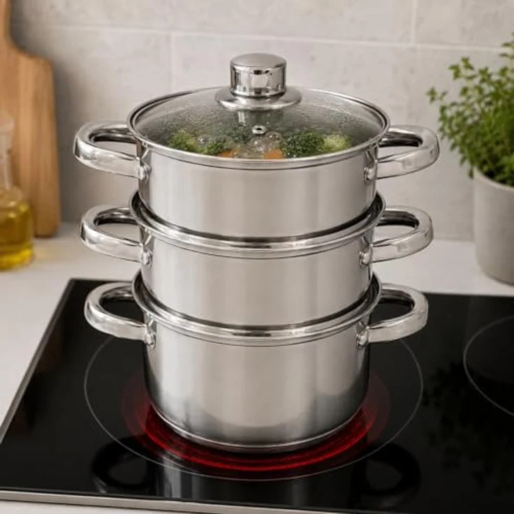 Kinghoff Kinghoff Dampfgartöpfe 2,5l 18cm 4 Stück KH3316 – Bild 5