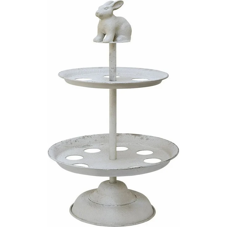 Mirabeau Etagere Eier-Etagere Delixor antikweiß, Eisen – Bild 1