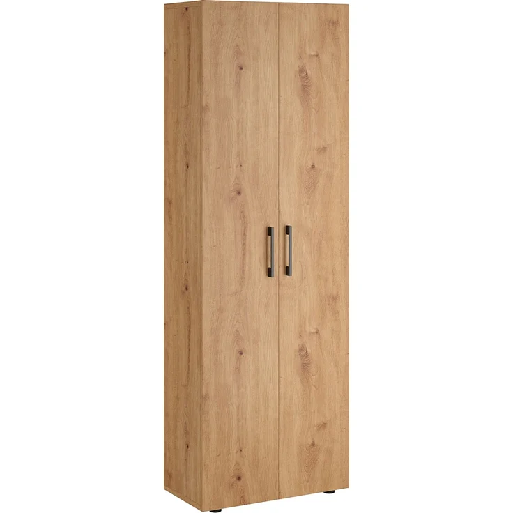 Bellamio 'Apol' Mehrzweckschrank, Eichenoptik, 176x33x60 cm, Aktenschrank mit 5 höhenverstellbaren Ablagefächern – Bild 8