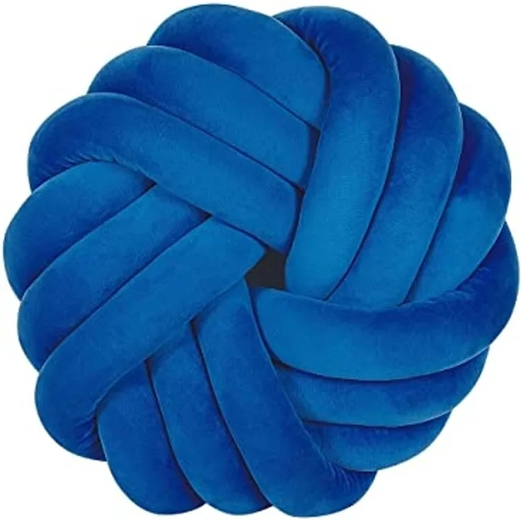 Dekokissen Ohne Muster AKOLA Samtstoff 30 x 30 cm Blau