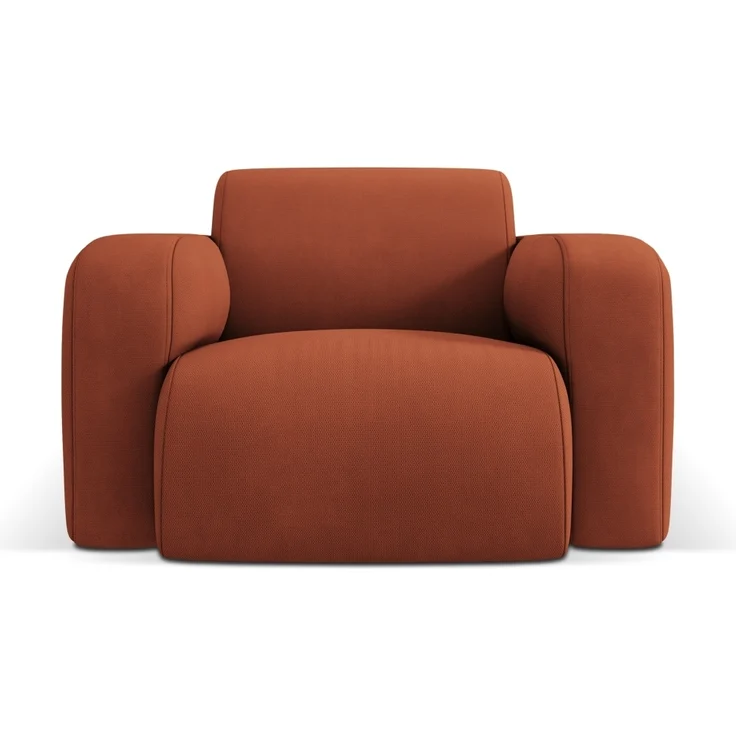 Micadoni Sessel Molino Strukturierter Stoff Orange – Bild 1