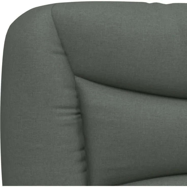 vidaXL Kopfteil-Kissen Dunkelgrau 90 cm Stoff – Bild 3
