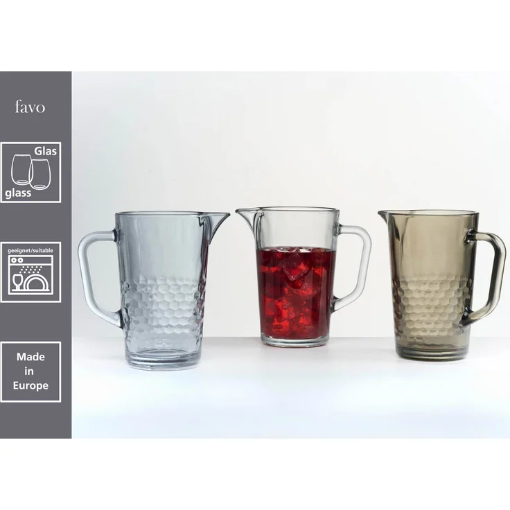 Ritzenhoff & Breker Favo Krug- und Longdrinkglasset 7-teilig braun – Bild 5